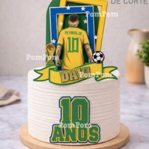 TOPO DE BOLO NEYMAR - ARQUIVO DE CORTE