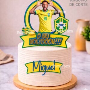 TOPO DE BOLO NEYMAR - ARQUIVO DIGITAL