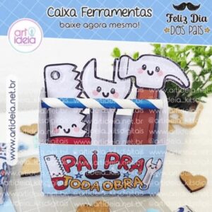 CAIXA FERRAMENTAS DIA DOS PAIS - ARQUIVO DE CORTE
