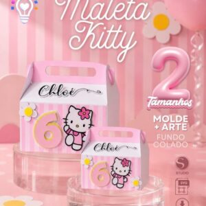 MALETA HELLO KITTY - ARQUIVO DE CORTE