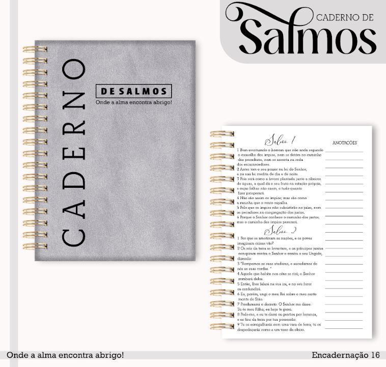 CADERNO DE SALMOS MASCULINO