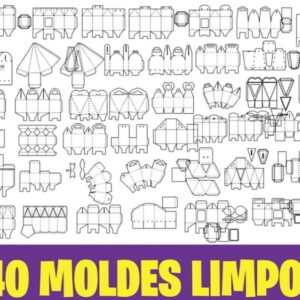 COMBO 40 MOLDES LIMPOS