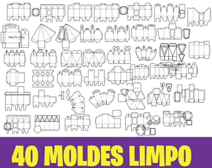 COMBO 40 MOLDES LIMPOS