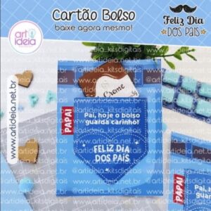 CARTÃO BOLSO DIA DOS PAIS - ARQUIVO DE CORTE