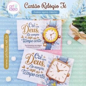 CARTÃO RELÓGIO - ARQUIVO DE CORTE