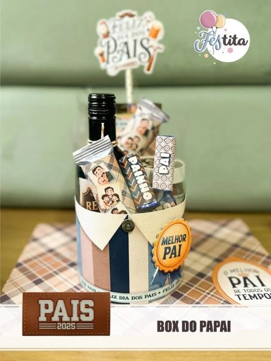 DIA DOS PAIS - CAIXA BOX ARQUIVO DE CORTE