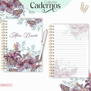 CADERNO FLORAL - KIT DIGITAL