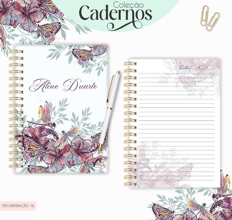 CADERNO FLORAL - KIT DIGITAL