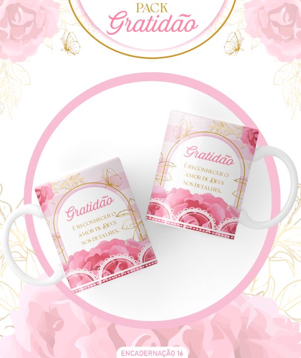 CADERNO FLORAL ROSA - ARQUIVO DIGITAL - Imagem 4